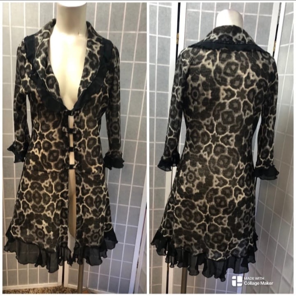 Méchant, Woman, Coat Casual, Perfect In Fall, size S,animal print pattern.!
